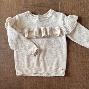 18M Nordstrom Cream Knit Sweater